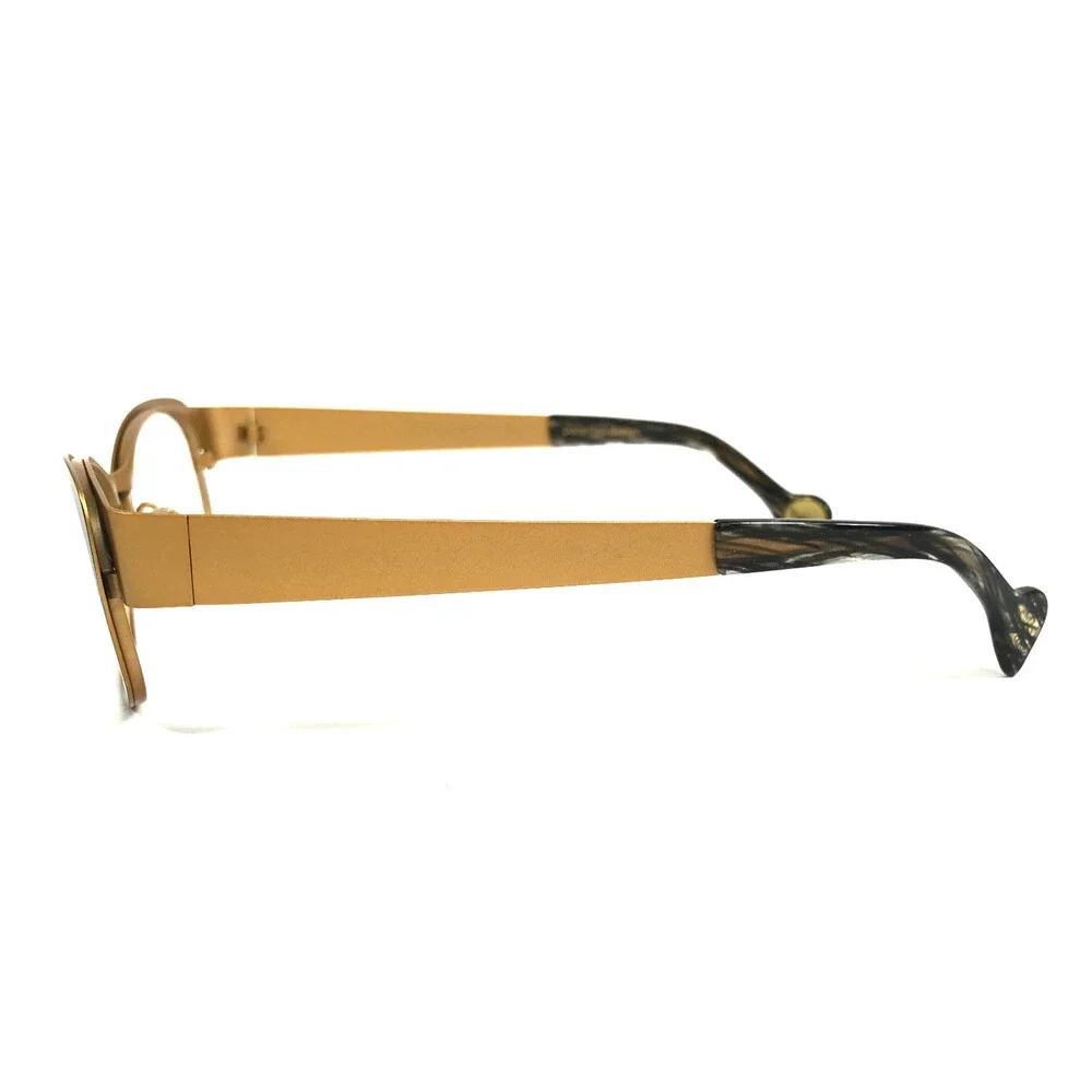 BOZ Eyeglasses Frames WENDY 0055 Matte Black Gold Cat Eye Full Rim 52-16.5-135